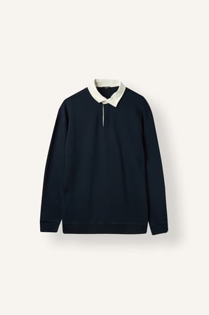 Boxy Fıt Polo Yaka Sweatshirt