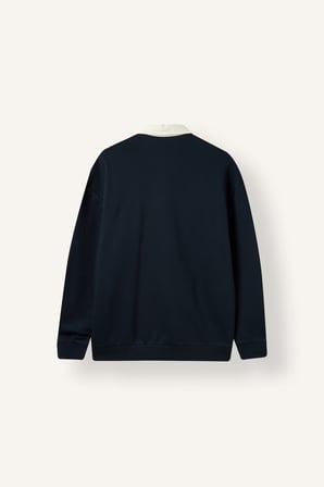 Boxy Fıt Polo Yaka Sweatshirt