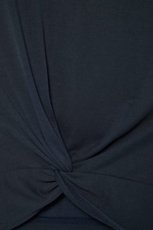 Cropped Fıt Bisiklet Yaka Sporcu Modal Kısa Kollu Bordo Tişört