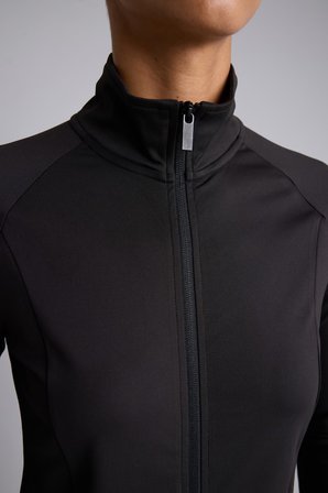 DeFacto Esnek Kumaş Fermuarlı Reglan Kol Fitted Dik Yaka Sporcu Hırka H5287AX26AUBK81