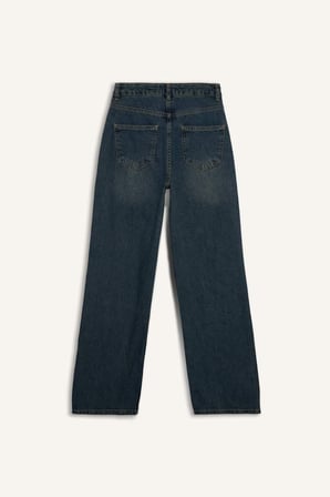 DeFacto 90's Wıde Leg Yüksek Bel Jean Yıkamalı Pantolon H4166AX26SMNM28