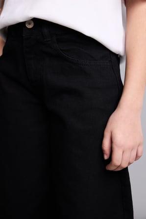 DeFacto %100 Pamuk Baggy Fıt Jean Pantolon Kız Çocuk H6075A826SPNM36