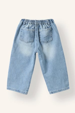DeFacto %100 Pamuk Toy Story İşlemeli Lastikli Bel Jean Pantolon Erkek Bebek H8714A526AUBE394