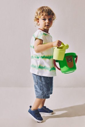 DeFacto Bisiklet Yaka Desenli Nane Yeşili Atlet Erkek Bebek H7309A526HSGN1108