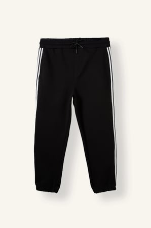 Defacto E9665AXBK81 Siyah Regular Fit Yan Biyeli Lastikli Paça Jogger Eşofman Altı