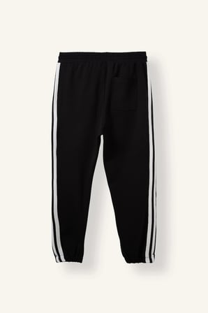 Defacto E9665AXBK81 Siyah Regular Fit Yan Biyeli Lastikli Paça Jogger Eşofman Altı