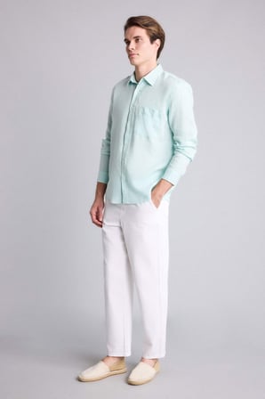 DeFacto %100 Keten Regular Fit Gömlek G0788AX26SMTR243