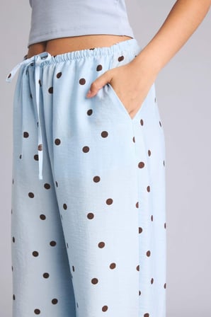Wıde Leg Çift Cepli Normal Bel Pantolon