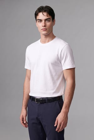 Regular Fit Bisiklet Yaka Basic Tişört