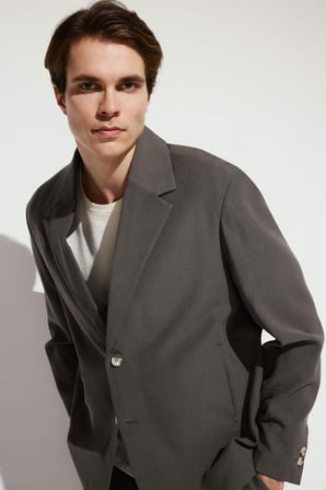 DeFacto Oversıze Blazer Koyu Hakı Ceket H7041AX26SMKH522