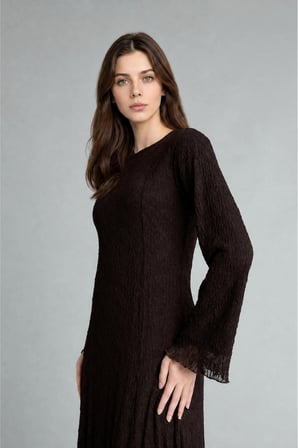 Dantel Midi Elbise