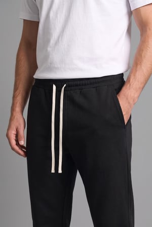Regular Fit Beli Bağcıklı Düz Paça Cepli Eşofman Altı