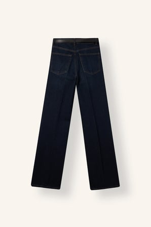 Straight Wide Yüksek Bel Düz ve Geniş Paça Jean Pantolon