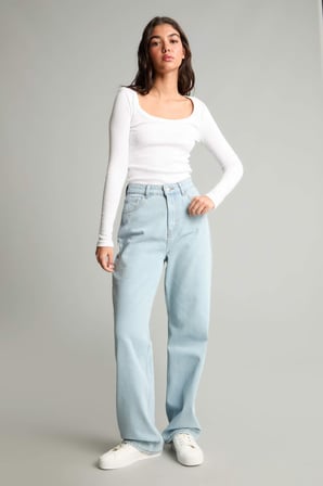 DeFacto 90's Wıde Leg Yüksek Bel Jean Pantolon H9777AX26AUNM85