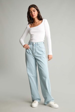 DeFacto 90's Wıde Leg Yüksek Bel Jean Pantolon H9777AX26AUNM85