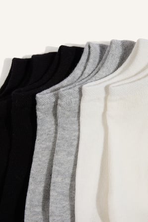 Erkek 7'li Pamuklu Sneaker Çorap