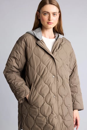 Relax Fıt Kapüşonlu Parka