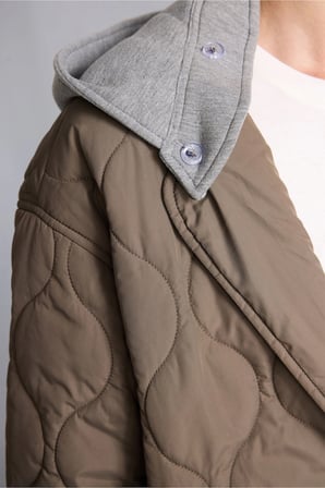 Relax Fıt Kapüşonlu Parka