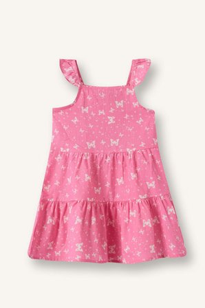 DeFacto Askılı Poplin Elbise Kız Bebek H8453A526HSPN160