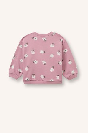 DeFacto Regular Fit Bisiklet Yaka Çiçekli Sweatshirt Kız Bebek I1724A526AUBR277