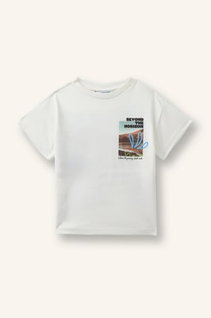 DeFacto Oversize Baskılı Kısa Kollu Çıtçıtlı Tişört Erkek Bebek I6239A526HSER118