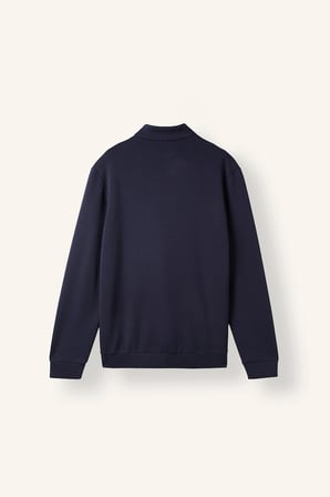 Regular Fıt Dik Yaka Yarım Fermuarlı Sweatshirt