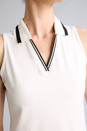 DeFacto Standart Fıt Polo Yaka Kolsuz Sporcu Tişört H7106AX26SMWT34