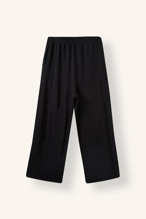 Super Baggy Fıt Çift Cepli Bağcıklı Bel Geniş Paça Uzun Boy Kalın Kumaş Pantolon