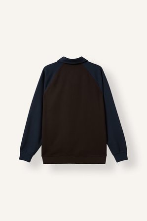 DeFacto Regular Fit Polo Yaka Raglan Kol Sweatshirt H5042AX26AUNV64