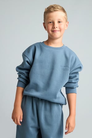 DeFacto Bisiklet Yaka Efekt Nakışlı Sweatshirt Erkek Çocuk H9683A826WNBE739