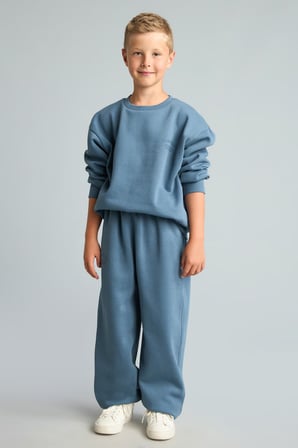 DeFacto Bisiklet Yaka Efekt Nakışlı Sweatshirt Erkek Çocuk H9683A826WNBE739