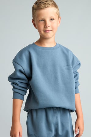 DeFacto Bisiklet Yaka Efekt Nakışlı Sweatshirt Erkek Çocuk H9683A826WNBE739