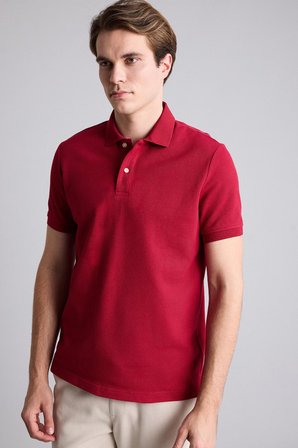 DeFacto %100 Pamuk Regular Fit Kısa Kollu Polo Tişört E9504AX26AUBR507