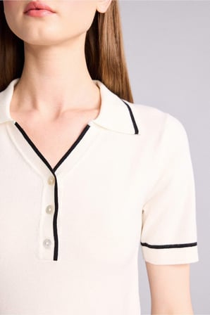 Regular Fıt Polo Yaka Kazak