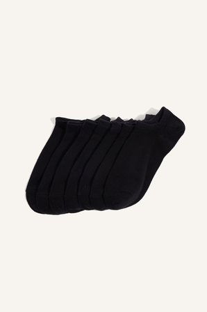 Erkek 7'li Pamuklu Sneaker Çorap