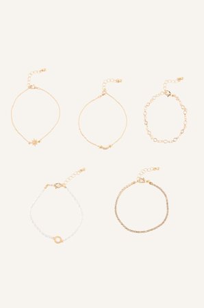 DeFacto Kadın 5'li Sarı Zincir Bileklik Seti I1346AXNSKR1