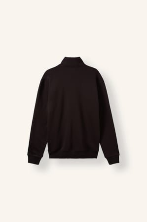Regular Fıt Dik Yaka Kalın Sweatshirt Kumaşı Sweatshirt