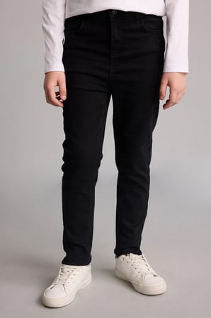 Defacto F0455A8NM28 Mavi Straight Fit Klasik Düz Kesim Jean Pantolon Erkek Çocuk