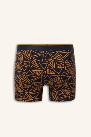 Geometrik Desenli Regular Fit 2'li Boxer