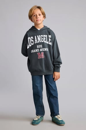 Overshırt Fıt Bisiklet Yaka İçi Yumuşak Tüylü Kalın Sweatshirt Kumaşı Sweatshirt Erkek Çocuk