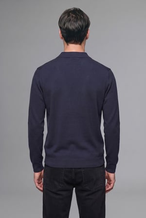 DeFacto Standart Fit Yarım Fermuarlı Polo Yaka Triko Basic Kazak H7595AX26AUNV135