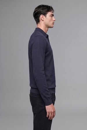 DeFacto Standart Fit Yarım Fermuarlı Polo Yaka Triko Basic Kazak H7595AX26AUNV135