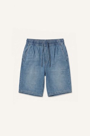 DeFacto Baggy Fıt Mavi Bermuda Jean Şort I1947AX26HSNM28