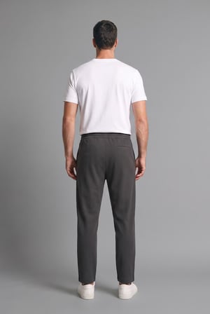Regular Fit Beli Bağcıklı Düz Paça Cepli Eşofman Altı