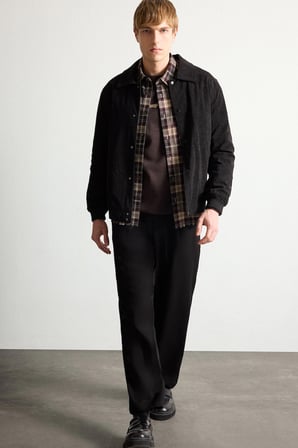 DeFacto Slim Fit Gömlek Yaka Düğmeli Ceket Mont H1574AX26AUBK27