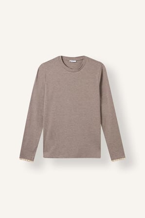 DeFacto Slim Fit Bisiklet Yaka Uzun Kollu Penye Basic Tunik I2976AX26AUBG588