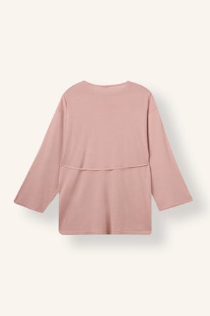 Beli Bağcıklı Kayık Yaka Triko Tunik