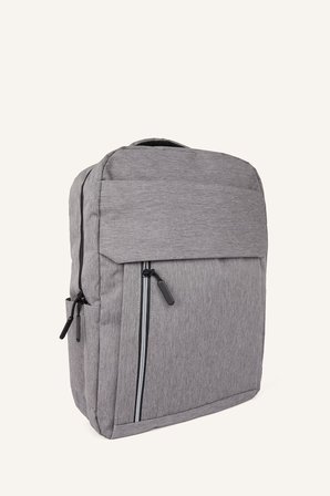 DeFacto Dikey Ön Cepli Dokulu Unisex Sırt Çantası H9239AXNSGR41