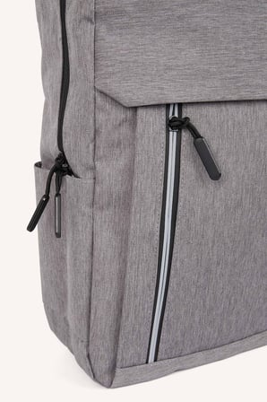 DeFacto Dikey Ön Cepli Dokulu Unisex Sırt Çantası H9239AXNSGR41