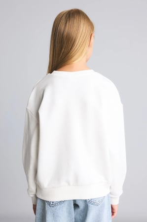 Kpop - Demon Hunters Relax Fıt Bisiklet Yaka Sweatshirt Kız Çocuk